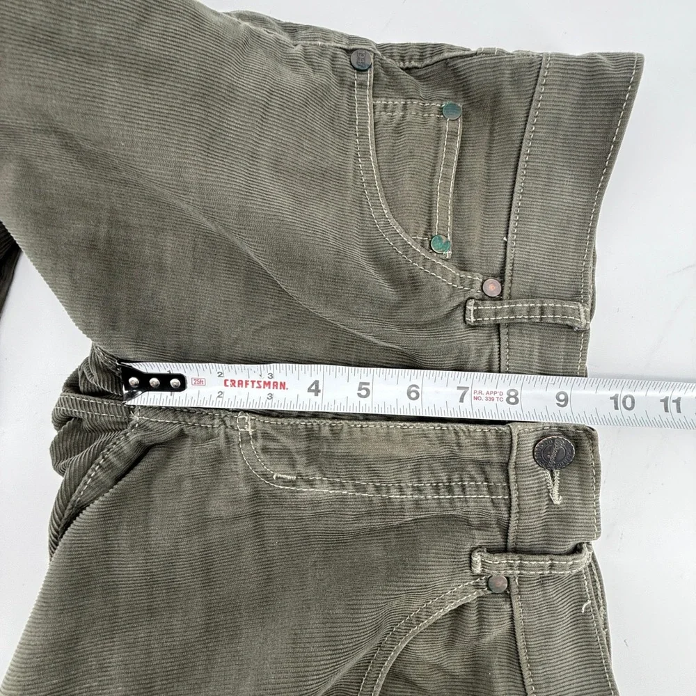 Wrangler Slim Fit Corduroy Pants Olive‎ Men's Size 29 x 30 Casual Everyday
